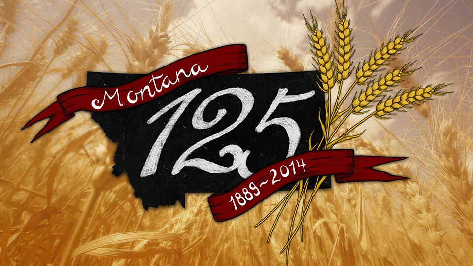 Header logo created for the Montana 125th website.