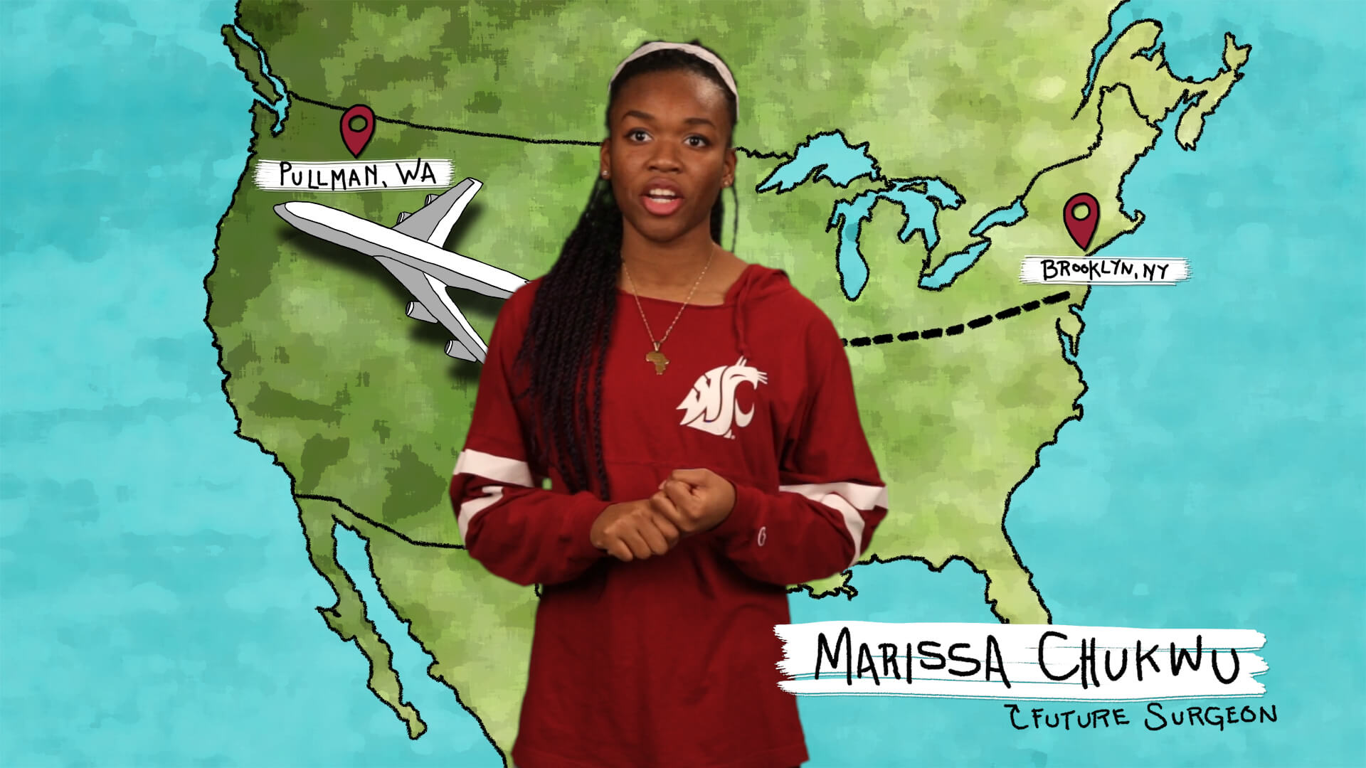 Screengrab from one of the Cougar Spotlight videos.