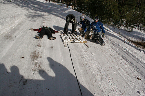 Winter Olympics at Lubrecht Experimental Forest.