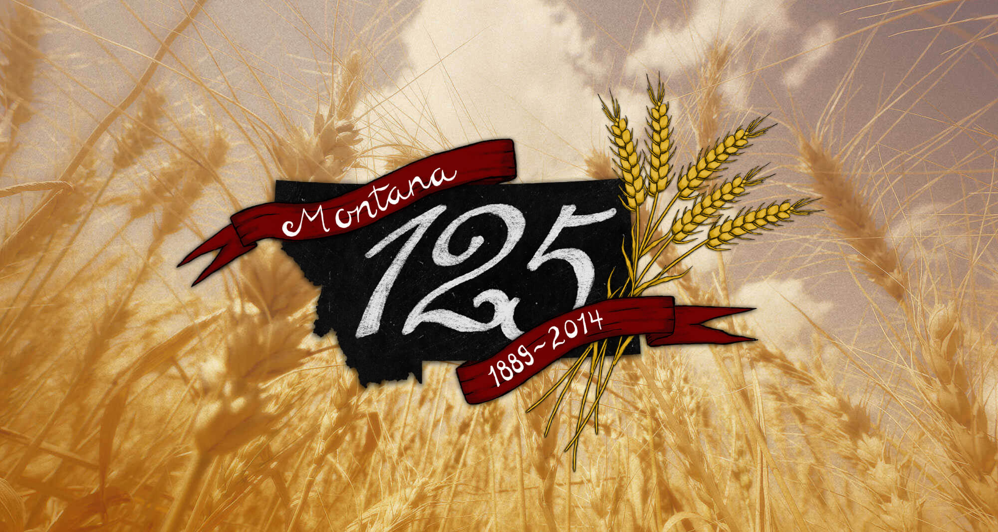 Header image designed for use on the Montana 125th website.